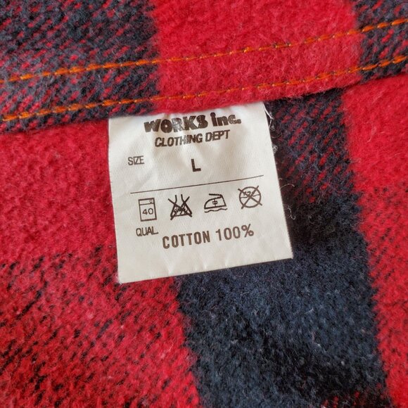 ❗🅂🄾🄻🄳❗Iron Heart IHSH-232 Ultra Heavy Flannel West Shirt Size L - Picture 9 of 11